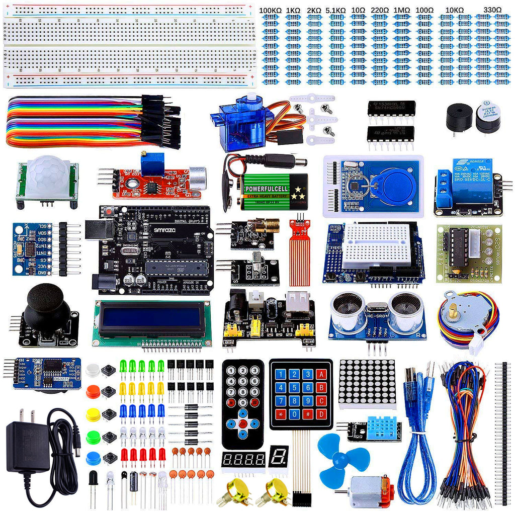 Smraza Ultimate Starter Kit for Arduino R3 Project with Tutorial, 200p –  smraza