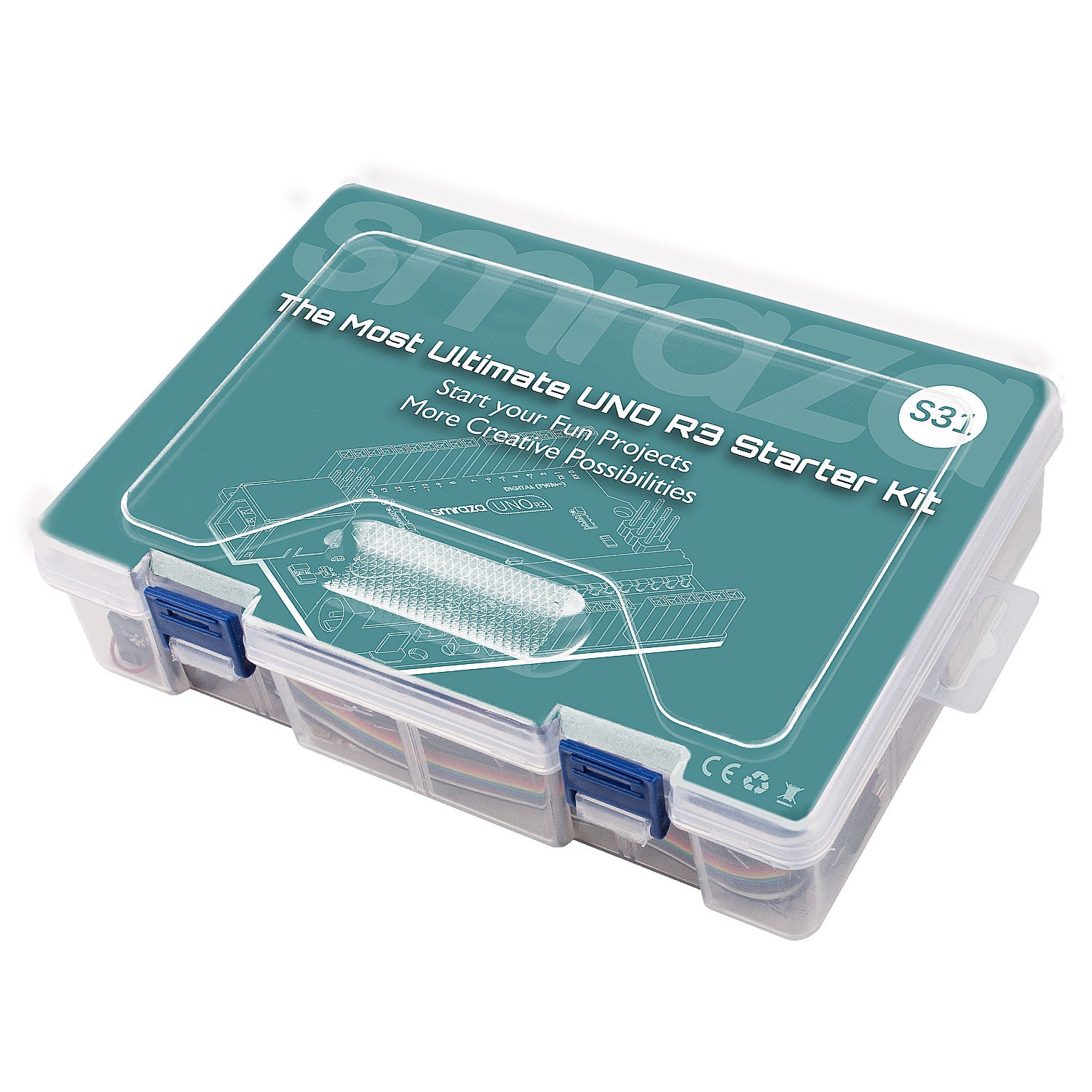 Smraza Ultimate Starter Kit for Arduino R3 Project with Tutorial, 200p ...
