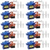 Smraza 10 Pcs SG90 9G Micro Servo Motor Kit for RC Robot Arm Helicopter Airplane Car Boat Control, Arduino Project-S51