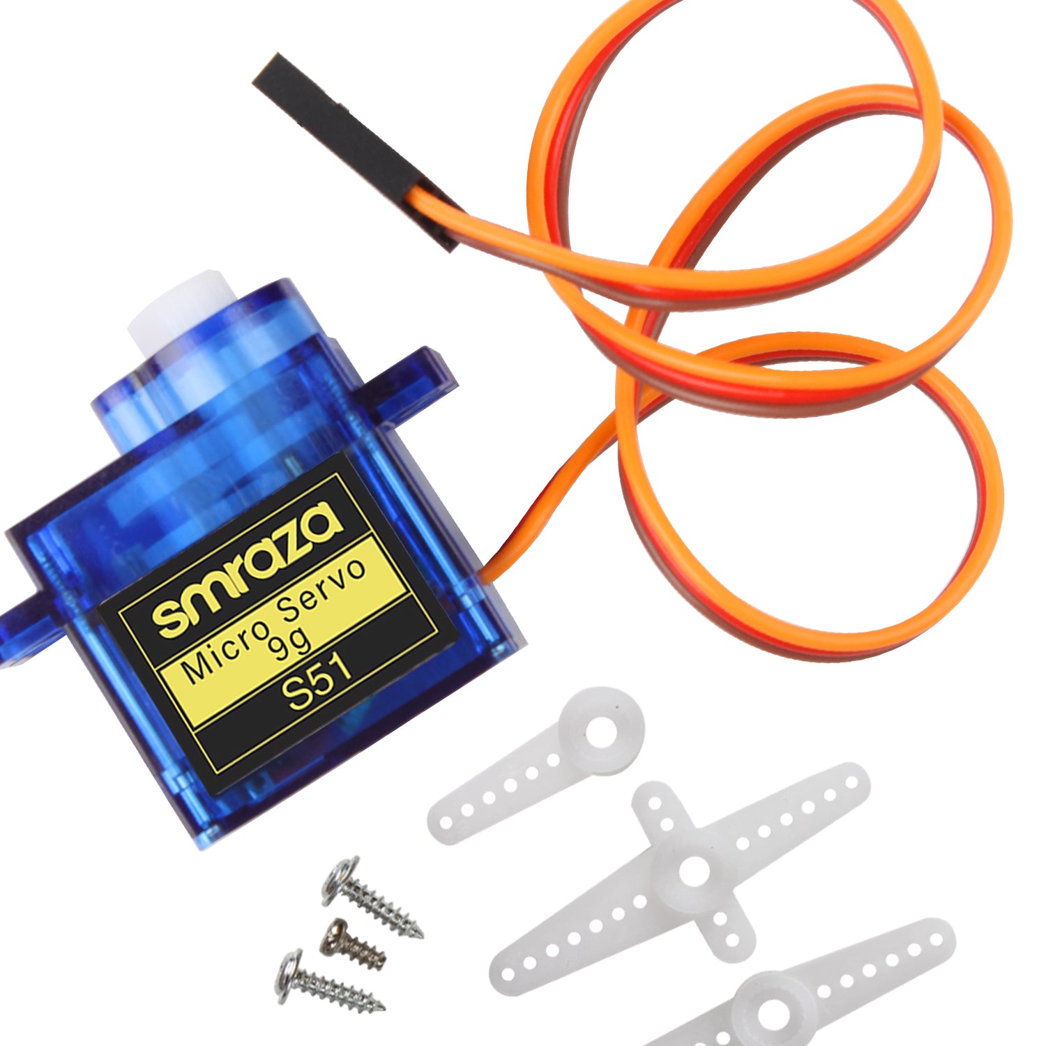 Smraza 10 Pcs SG90 9G Micro Servo Motor Kit for RC Robot Arm Helicopte ...