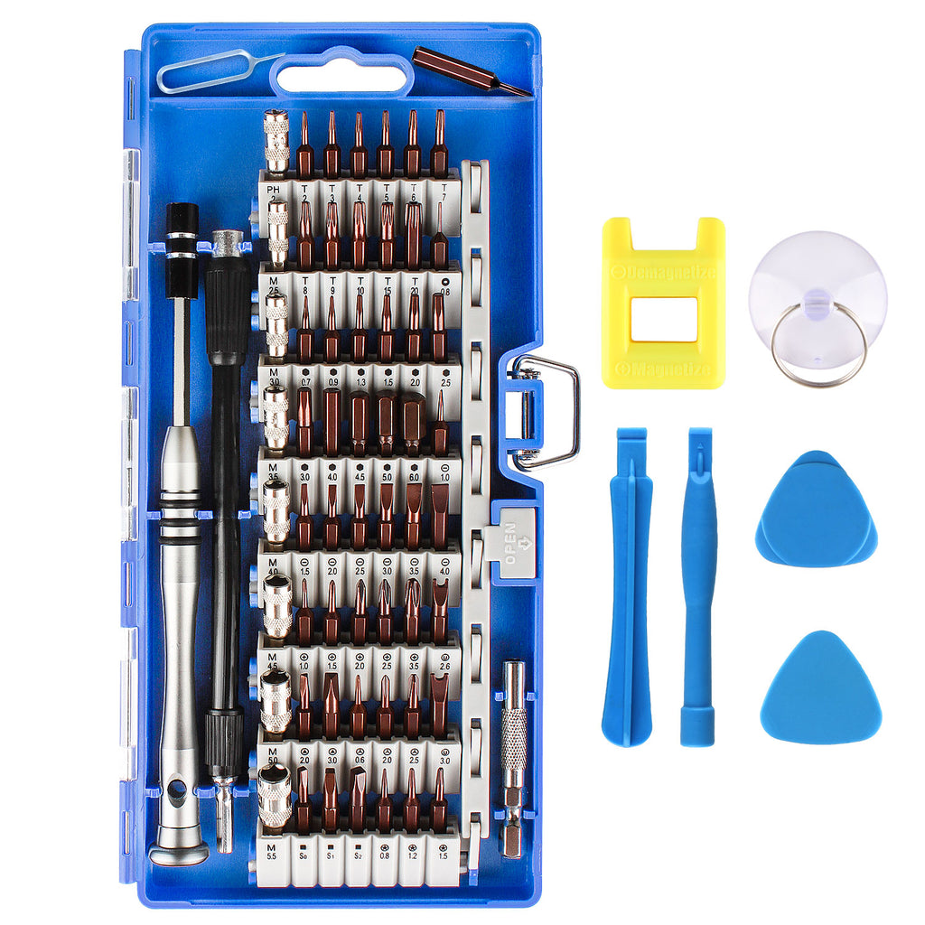 Smraza 68 in 1 Precision Screwdriver Set with 57 Bit Magnetic Screwdriver Kit, Repair Tools Kit for iPhone, Smartphone, Tablet, Macbook, Xbox, Cellphone, PC, Game Console and Other Electronics Devices-SG05