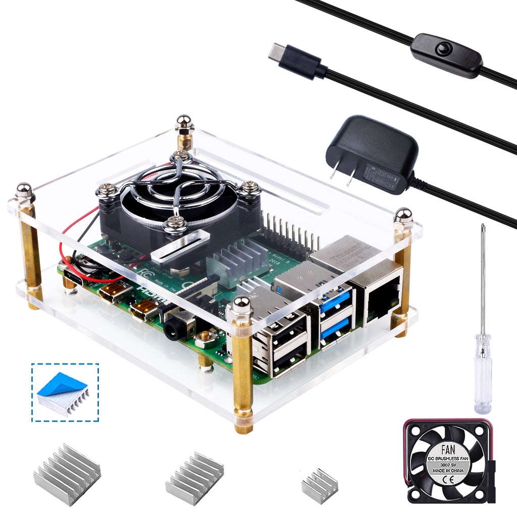 Raspberry Pi 4 Model B 4GB＆ケース Raspberry Pi 4 Model B - 4GB